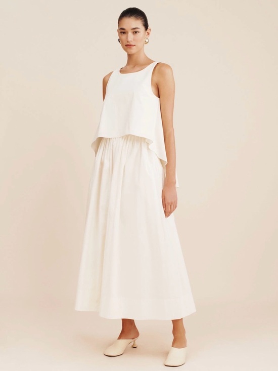 Posse Dresses & Skirts - Posse White Two-Piece Coord Set Maxi Skirt and Top Co-ord Set NWT